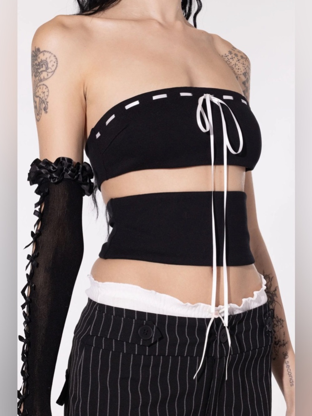 THE KRIPT Gabriella Strapless Spliced Bodysuit
Size S